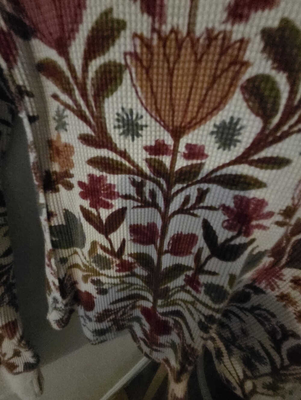 Free People We The Free "Toileidays" Long Sleeve Thermal Shirt NWOT - Picture 7 of 9